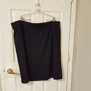 Plus size Land's End Navy Skirt